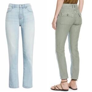 FRAME Two Tone Straight Leg Jeans Size 26